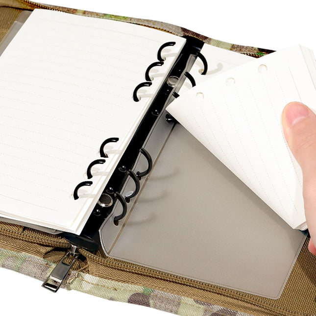 Padfolio Ring Binder of Loose-Leaf Paper Weatherproof Notebook Cover Notebook with Zippered for – product detail