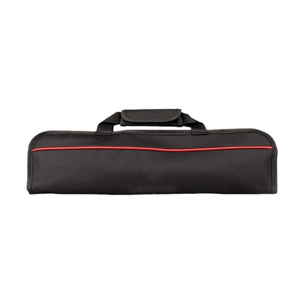 5 Pocket Chef Knife Case Roll Bag Bi-Fold (Black) Lightweight - Durable double-layer Oxford fabric – Perfect for the Busy Traveling Chef