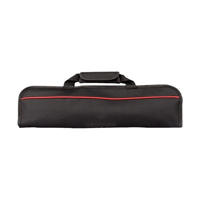 5 Pocket Chef Knife Case Roll Bag Bi-Fold (Black) Lightweight