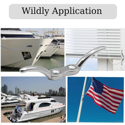 Boat Cleat, 2 1/2 in  6 inch Dock Cleat 316 Stainless Steel Marine Grade, Rope Cleat -Include Mounting Screws