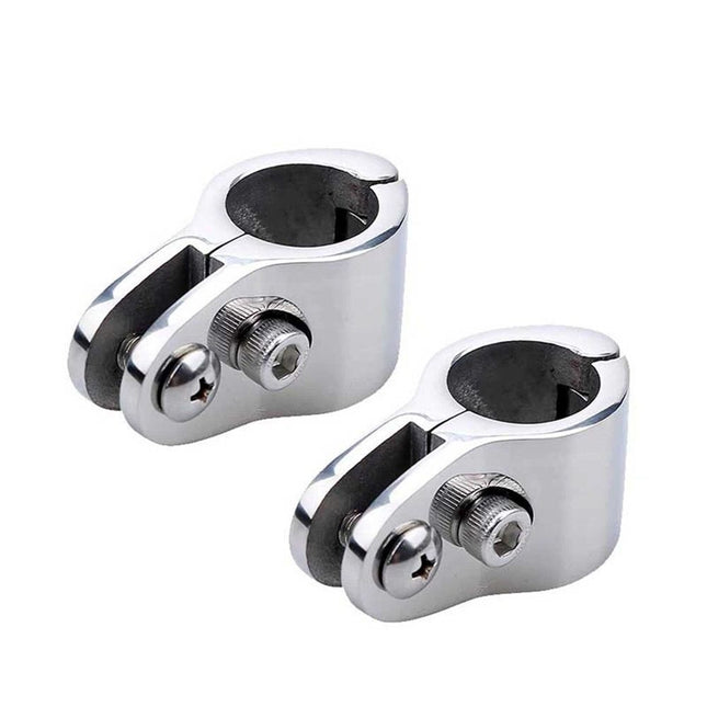 Top Fittings Top Rail Mounts Jaw Slide Eye End Caps External Stainless Steel 1 Pair V1192-AZ-W-1022