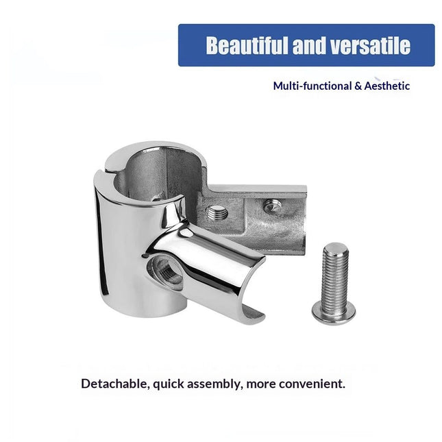 Heavy Duty Boat Hand Rail Fitting- Polished 90 Degree T/Tee Hinged/Split Fitting 1 Tube 316