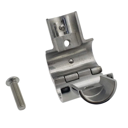 Heavy Duty Boat Hand Rail Fitting- Polished 90 Degree T/Tee Hinged/Split Fitting 1" Tube 316 Stainless Steel Cast Hand Rail Tube Connectors, Heavy Duty Nipples Connector Spare Part