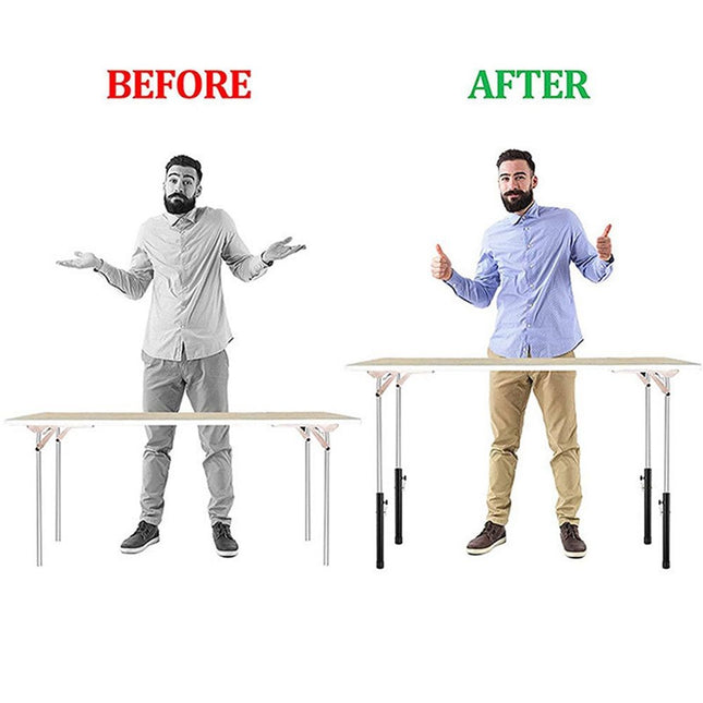 Table Leg Extenders for Folding Tables Folding Table Legs Extensions for Straight and Bent Legs – product detail
