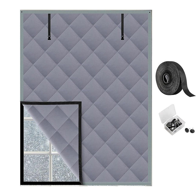 3 Layer 30 56 Inches Winter Insulated Window Curtain-Oxford Thermal Insulated Window Blanket