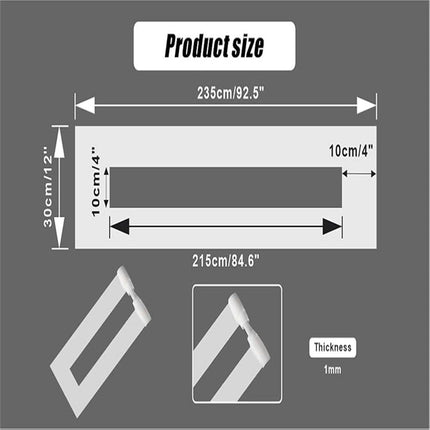 Parking Lot Line Stencil – – Lays Flat, Reusable – | Silicone Foldable Reusable Wire Template Parking Lot Line Stencil for Asphalt Concrete Painting Parking Lot & Pavement Lines