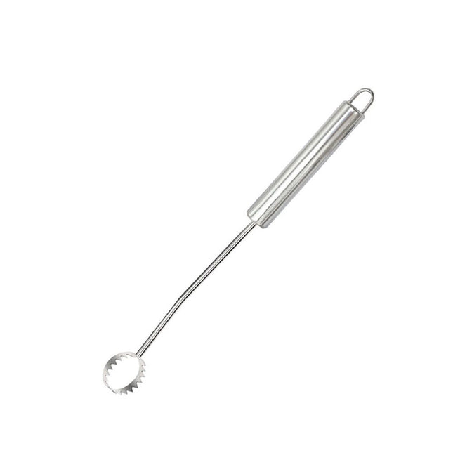 Stainless Steel Lung Remover Textured Handle Angled Head Easy Clean Materials Lung Scraper of