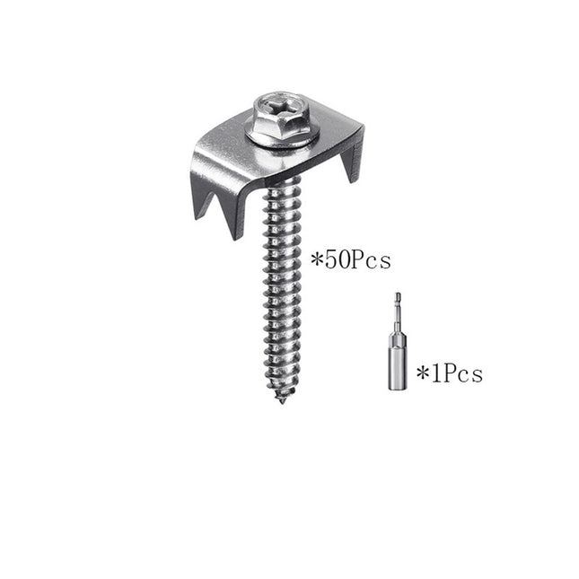 Fence Staples 304 Stainless Steel Fence Nails for Softwood Reusable Wire Fence Staples Screws for