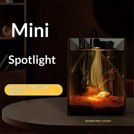 LED Aquarium Light - Freshwater Fish Tank Spotlight Vivarium Terrarium Light Fish tank light, turtle light zoom 3W Warm Light