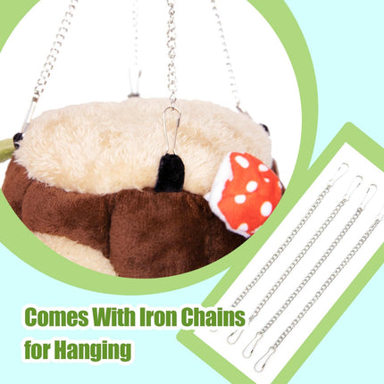 Guinea Pig Hamster Bedding or Hideout for Mouse Mice Rat Ferret Bunny Fluff Bedding Bed House Cage Accessories, （S）