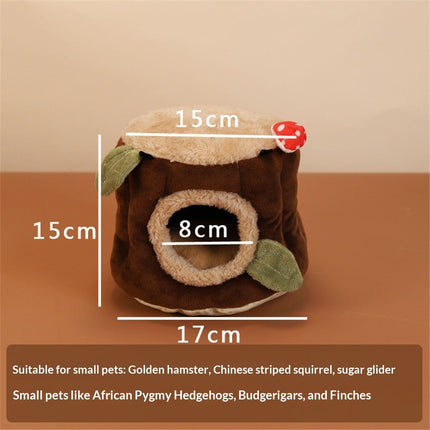 Guinea Pig Hamster Bedding or Hideout for Mouse Mice Rat Ferret Bunny Fluff Bedding Bed House Cage Accessories, （S）