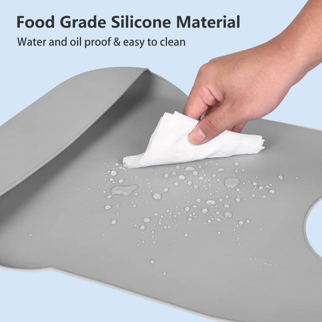 Adjustable Silicone Adult Bib Washable Bib for Men & Women Waterproof bib for Elderly with Crumb – product detail