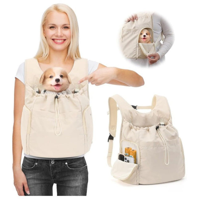 Dog Front Carrier Backpack Adjustable Pet Dog Carrier Backpack Ventilated Mesh Dog Travel Backpack
