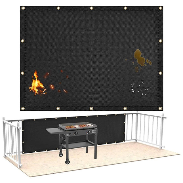 Fireproof Grill Heat Shield to Protect Deck Fence from Grill Heat Heat Shield for Wood Stove (3 4