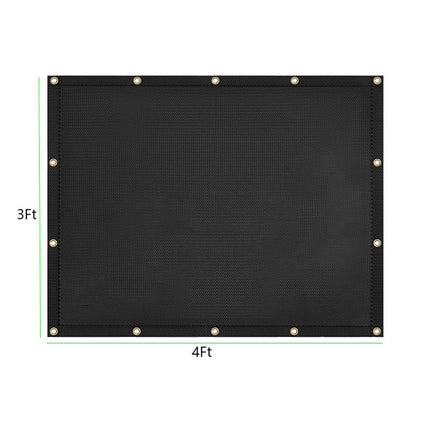 Fireproof Grill Heat Shield to Protect Deck Fence from Grill Heat, Heat Shield for Wood Stove, Stove Wall Protector Fridge, BBQ Grill Mat Accessories Compatible （3*4 ft）