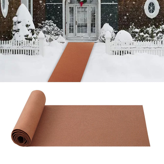 1 Pack 15.7 x 80 Inch No-Slip Ice and Snow Carpet Mats- Natural Coconut Fiber V1192-AZ-W-1064