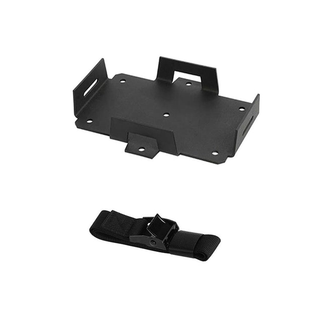 Small Battery Tray Fit 12V-6V/7AH 8AH 9AH 12AH 15AH Batteries and More Adjustable Hold-Down Strap