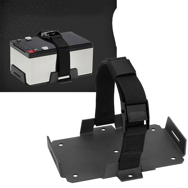 Small Battery Tray Fit 12V-6V/7AH 8AH 9AH 12AH 15AH Batteries and More Adjustable Hold-Down Strap – product detail