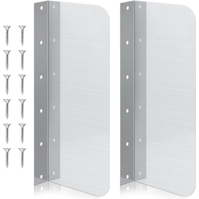 2pcs15 x 6 Inch Stainless Steel Splash Guard Stainless Steel Wall Mount Guard with Screws V1192-AZ-W-1068