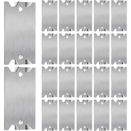 50 Pcs Nail Plates for Wood Studs, 1.5" x 2.5" Cable Wire Protector with Pointed Prongs, Steel Safety Plates, Anti Nail Protection for Protects Plumbing and Wiring
