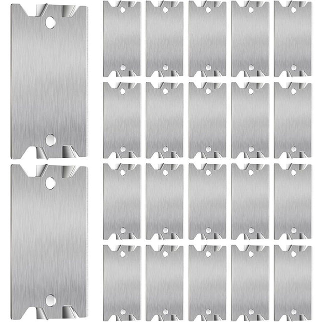 50 Pcs Nail Plates for Wood Studs 1.5 x 2.5 Cable Wire Protector with Pointed V1192-AZ-W-1069