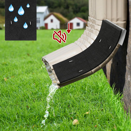 4 Pack Gutter Noise Dampener, 3.5 X 11.8 in Rain Noise Downspout Silencer, Insert Adjustable Downspout Drip Silencer for Outdoor Sound Reducer (3.5 X 11.8)