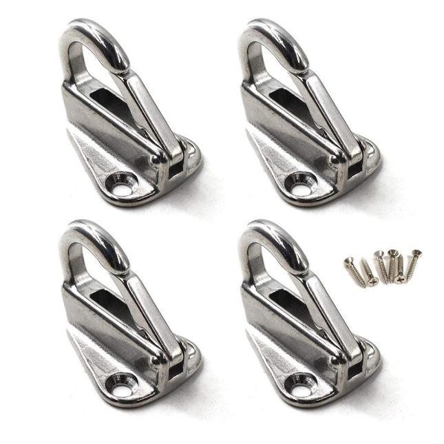 Spring Snap Attach Rope Hook SS 316 Fender Spring Fending Hook Marine Clothes Boat Hardware (4pcs)