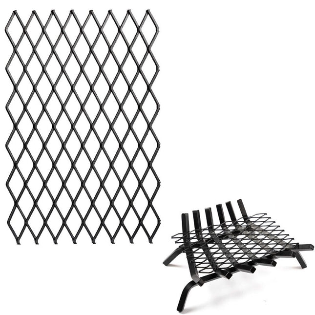 Fireplace Grate Ember Retainer 12x7inches Steel Fireplace Ember Retainer Mesh Metal Ember Retainer for Use