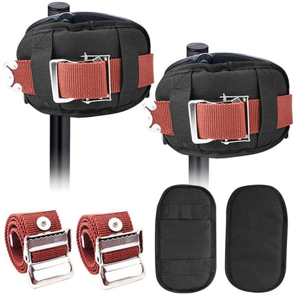 2 Packs Drywall Stilt Replacement Parts, Comfort Stilt Pads Protective Padded Leg Bands for Drywall, Nylon Adjustable Stilt Leg Straps, Suitable for Home Decoration, Street Performance