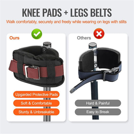 2 Packs Drywall Stilt Replacement Parts, Comfort Stilt Pads Protective Padded Leg Bands for Drywall, Nylon Adjustable Stilt Leg Straps, Suitable for Home Decoration, Street Performance
