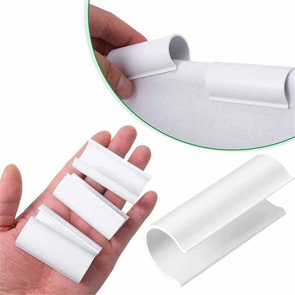 32 Pcs PVC Pipe Clips Pool Cover Clamps for Above Ground Pool Greenhouses, Row Covers, Garden, Shelters, Bird Protection, 2.4 Inch Long(for 3/4 Inch PVC Pipe,White)