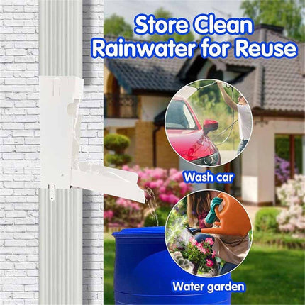 Rainwater Collection System, Rain Barrel Diverter Catching Collection System, Stainless Steel Raindrop Rainwater Colander Fits 4" x 3" Standard Downspout