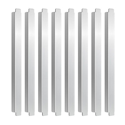 8Pcs 12 Inch Stainless Steel Adaptor Bar Table Adapter Bar Long Divider Metal Food Divider for Restaurant Kitchen Food Service Accessories