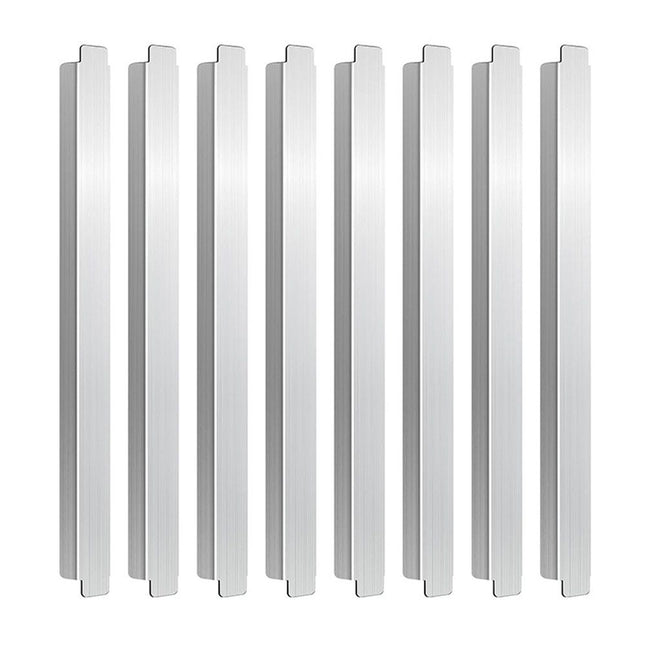 8Pcs 12 Inch Stainless Steel Adaptor Bar Table Adapter Bar Long Divider Metal Food Divider for Restaurant