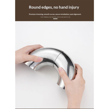 3 Inch 90 Degree 304 Stainless Steel Bend Tube Exhaust Elbow Pipe for Car Customized Modified Exhaust System-4pcs