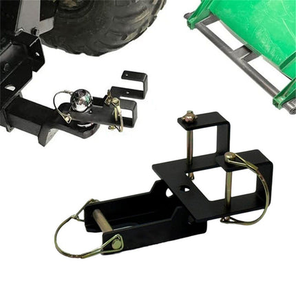 Premium Combo Hitch, Haul Pin Hitch, Handled Lawn, and Garden Equipment, or Wheeled Garbage Cans - by Garbage Commander
