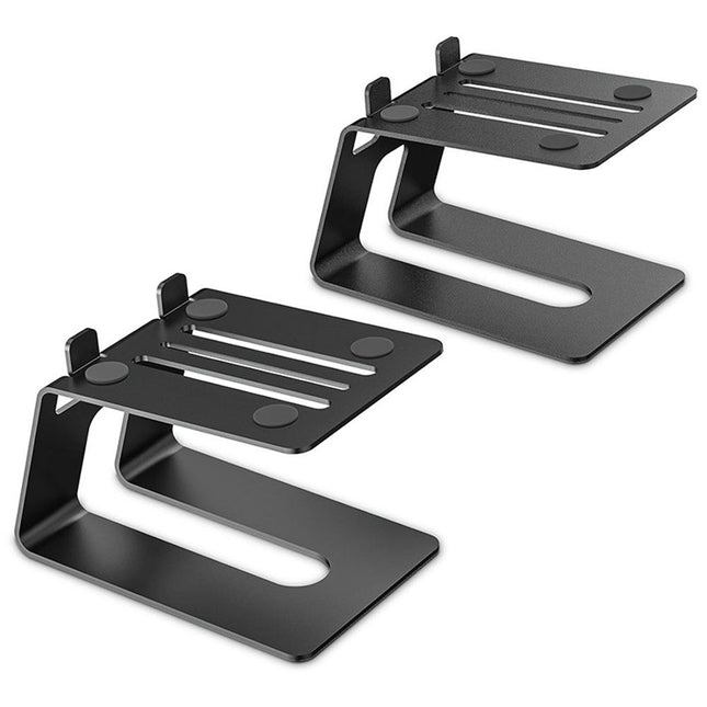 Desktop Speaker Stands with Vibration Absorption Pads Metal Speaker Stands Pair Support Up to