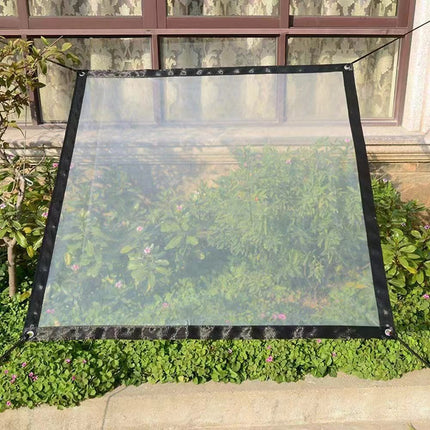 Tarps Heavy Duty Waterproof - 8.2x10FT Clear Vinyl Tarp with Grommets - Greenhouse Plastic Sheeting for Garden, Transparent Poly Tarpaulin - Snowproof Plant Cover for Patio Porch Camping