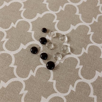 Rectangle Table Cloth, Waterproof Tablecloths with Backing for Rectangle Tables, Wipeable Spillproof Plastic Tablecloth for Dining, Camping, Indoor and Outdoor (140*200cm)