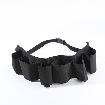 2 Pcs Beer Belt Holder for Men 6 Cans Beer Can Holder for Drinking Adjustable Black Drinking Accessories for Halloween Christmas Men Women Outdoor Camping Hiking Picnic Party