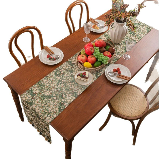 Vintage Luxury Tassel Table Runner