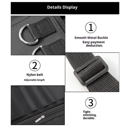 Professional Makeup Apron - Makeup Artist Brush belt , Brush Pouch Holder Multi Pockets with Belt Strap Bag (Brushes Not Included)