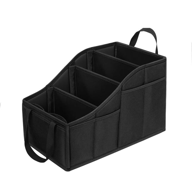 Car Seat Organizer Backseat Car Organizer with 4 Compartments 4 Cup Holders and 7 Mesh Pockets for Front