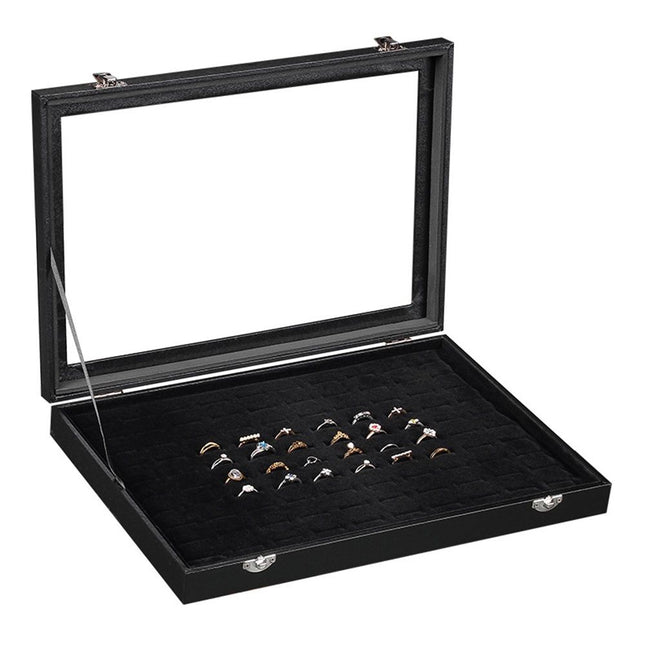100 Slot Ring Holder Display Case