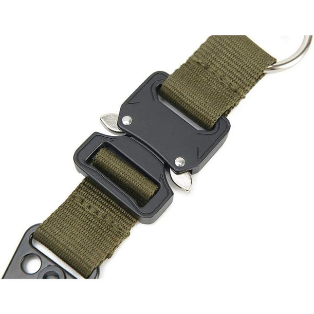 2 pack Keychain for Men with Quick Release Buckle Gear Clips with Clip and Stainless Steel Ring(green) – product detail