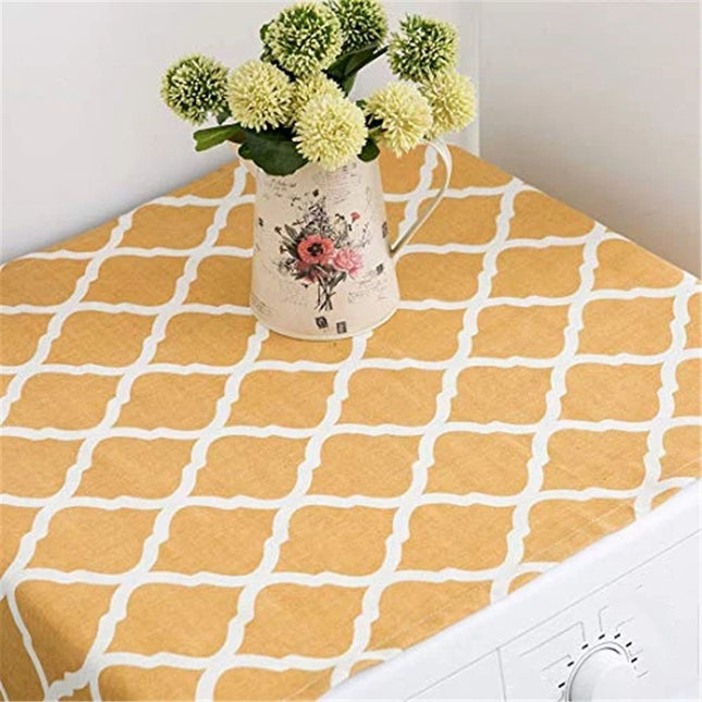 Washing Machine Organizer Pattern with Effect Ornamental Antique Feminine Design Anti-slip Fabric Top – product detail