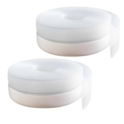 2 pack Silicone Seal Weather Stripping Tape 16.5 Feet Strip Bottom Draft Insulation Stopper Tape Weatherproof Soundproof for Door or Window Bathroom Shower Glass Gaps（45mm*5m）