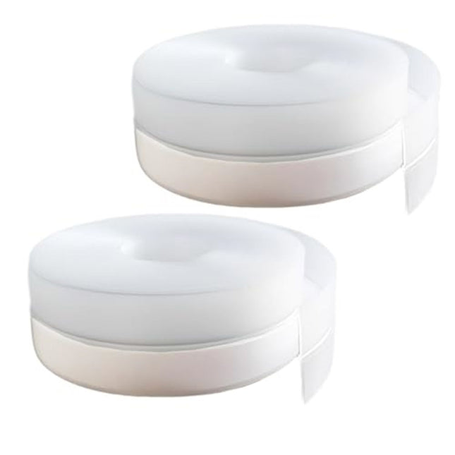 2 pack Silicone Seal Weather Stripping Tape 16.5 Feet Strip Bottom Draft Insulation Stopper Tape (45mm