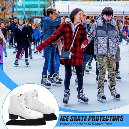 2 pack Ice Skate Guards,Skate Guards for Hockey Skates,Figure Skates and Ice Skates.Ice Skate Blade Covers for Toddler Kids Youth Adults-Men Women Boys Girls.Skate Guards Figure Skating Hockey.