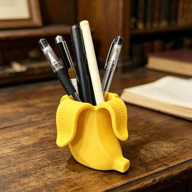 3D Printed Fun Banana Storage Container (Yellow) V1195-VYY0087